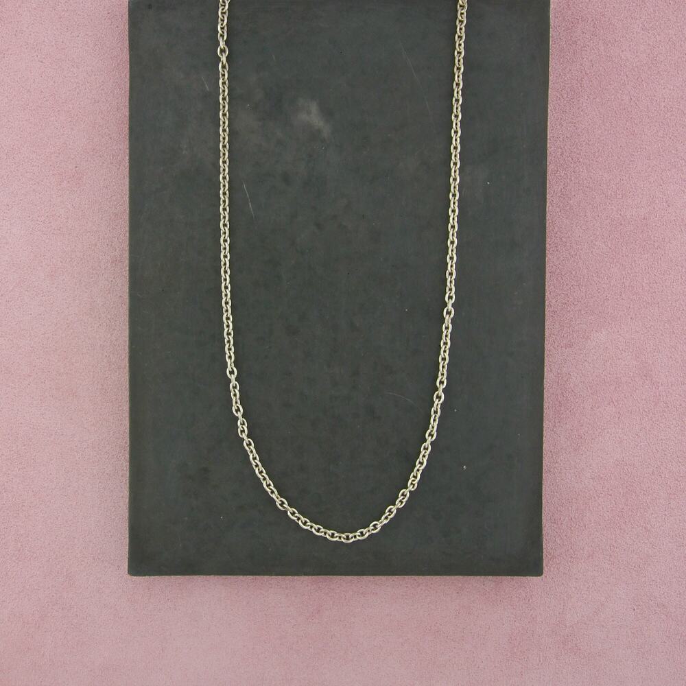 sterling silver 3mm cable chain necklace size 24in